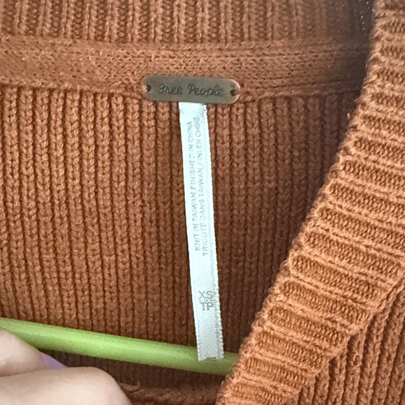 Free People Terracotta Ribbed Sweater - Picture 2 of 3